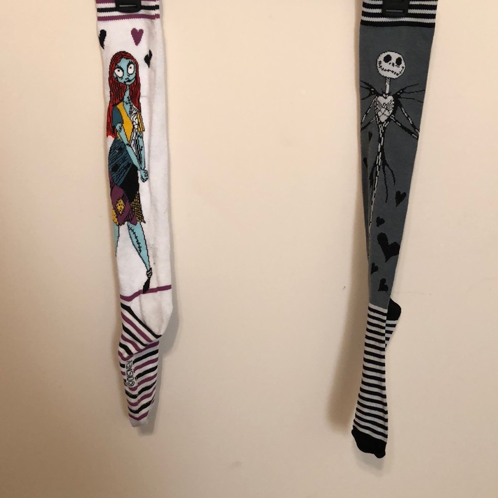 The Nightmare Before Christmas socks, worn once